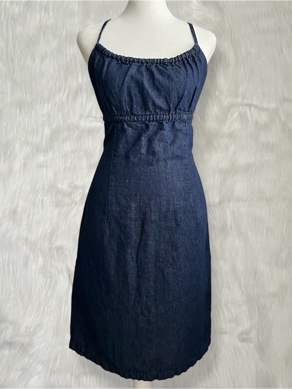 Polo Jeans Co. Ralph Lauren Vintage Blue Knee Length Denim Dress